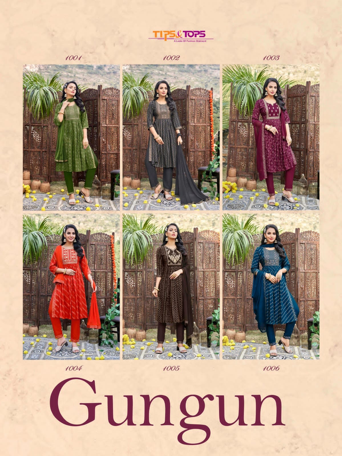 Tips And Tops Gungun Heavy Festive Wear Wholesale Readymade Suits 